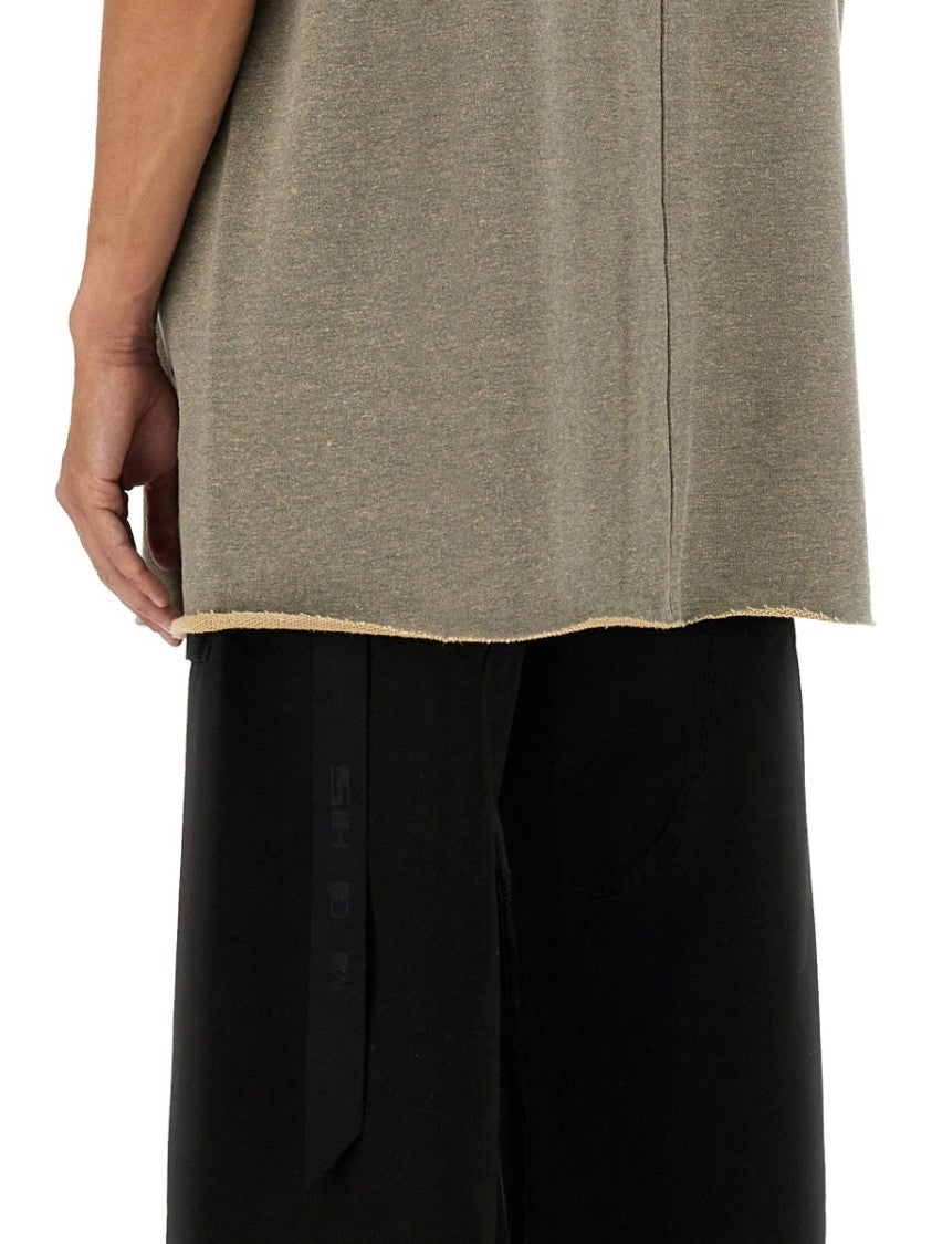 Drkshdw By Rick Owens "Tarp T" Plush T-Shirt