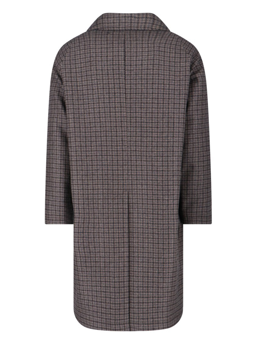 Tagliatore Houndstooth Pattern Jacket With Structured Collar And Flap Pockets