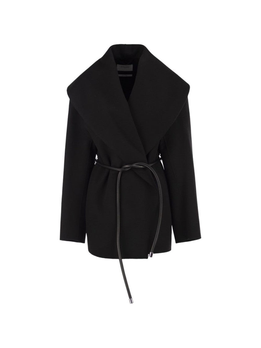 Sportmax Black Tailored Oversized Wrap Jacket