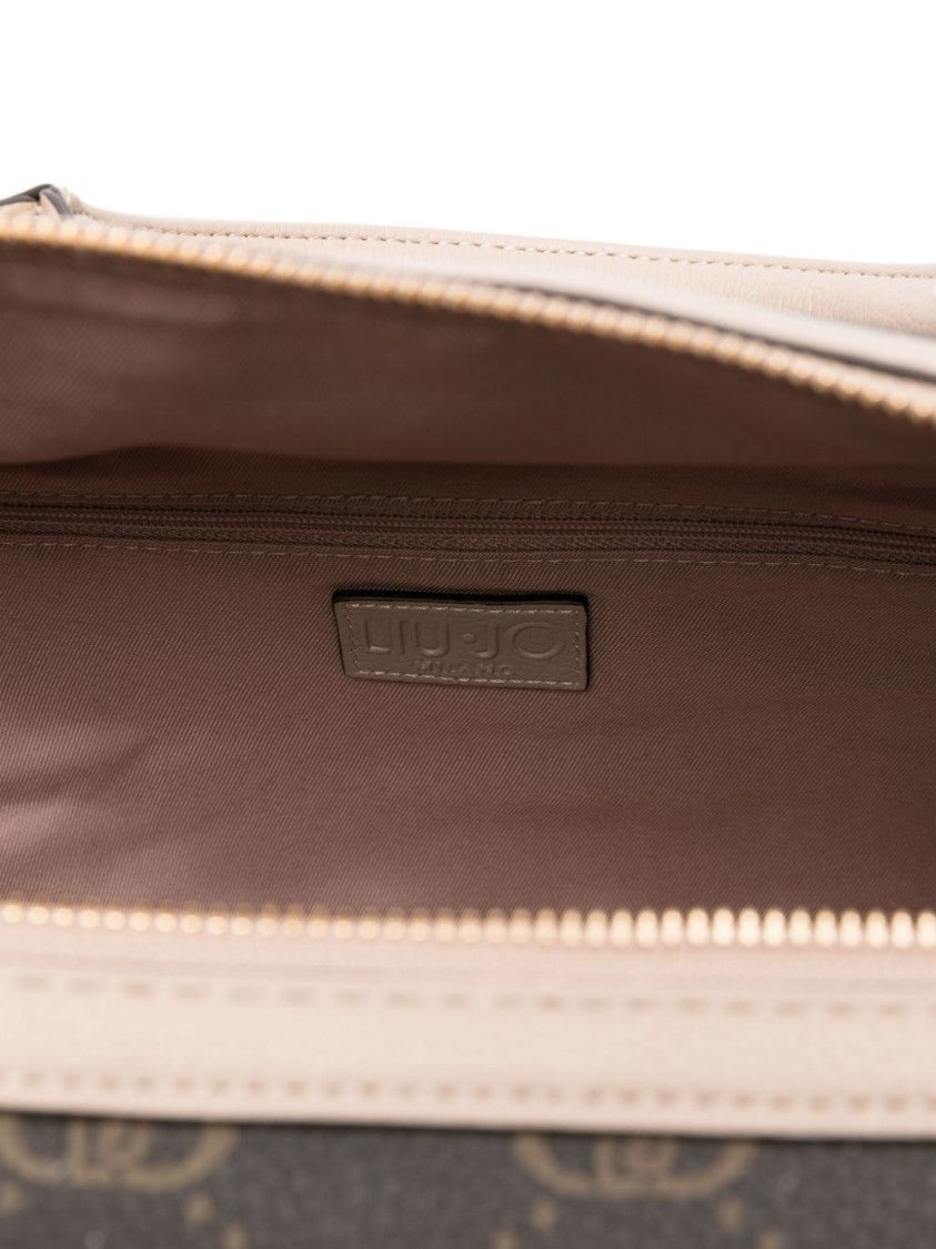 Liu Jo Beige Monogram Pattern Bag