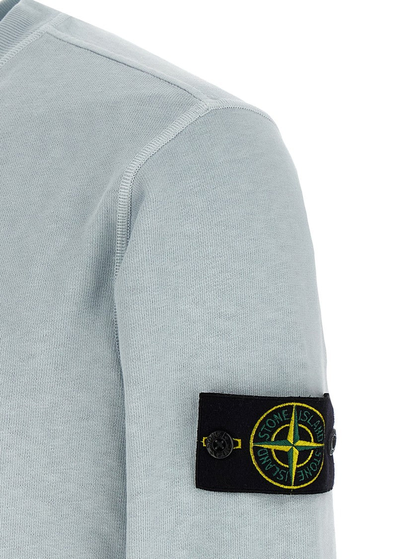Stone Island Brushed Cotton Sweatshirt With Logo Badge