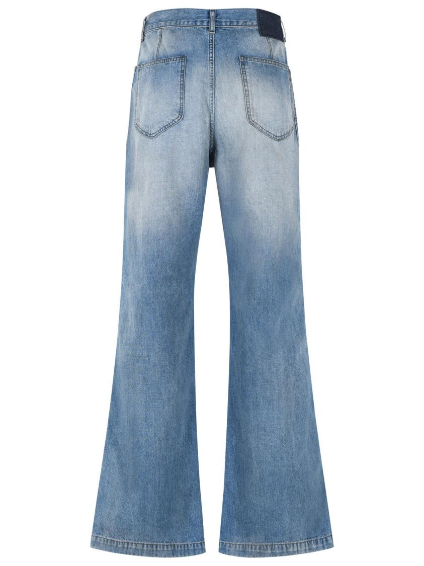 Acne Studios Wide-Leg Denim Jeans With Vintage Wash