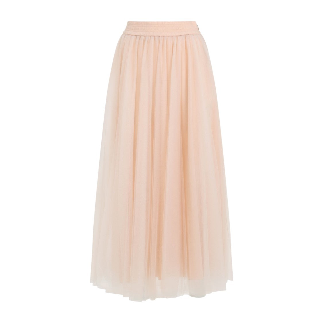 Fabiana Filippi Pink Tulle Midi Skirt