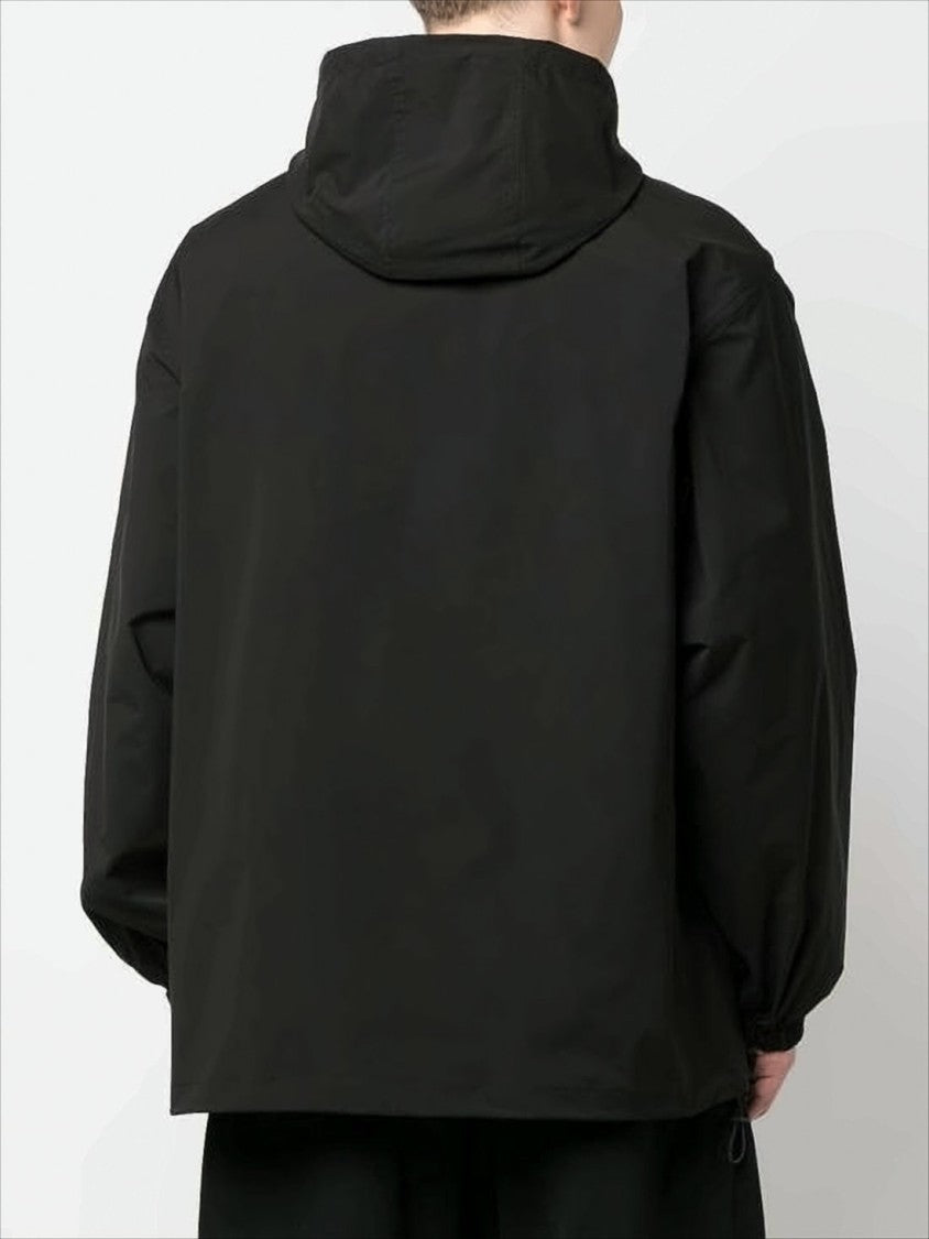Oamc Polyester Black Jacket With Contrasting Zippers