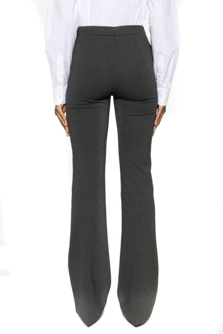 Pinko Flared Grey Trousers With Tailored Silhouette
