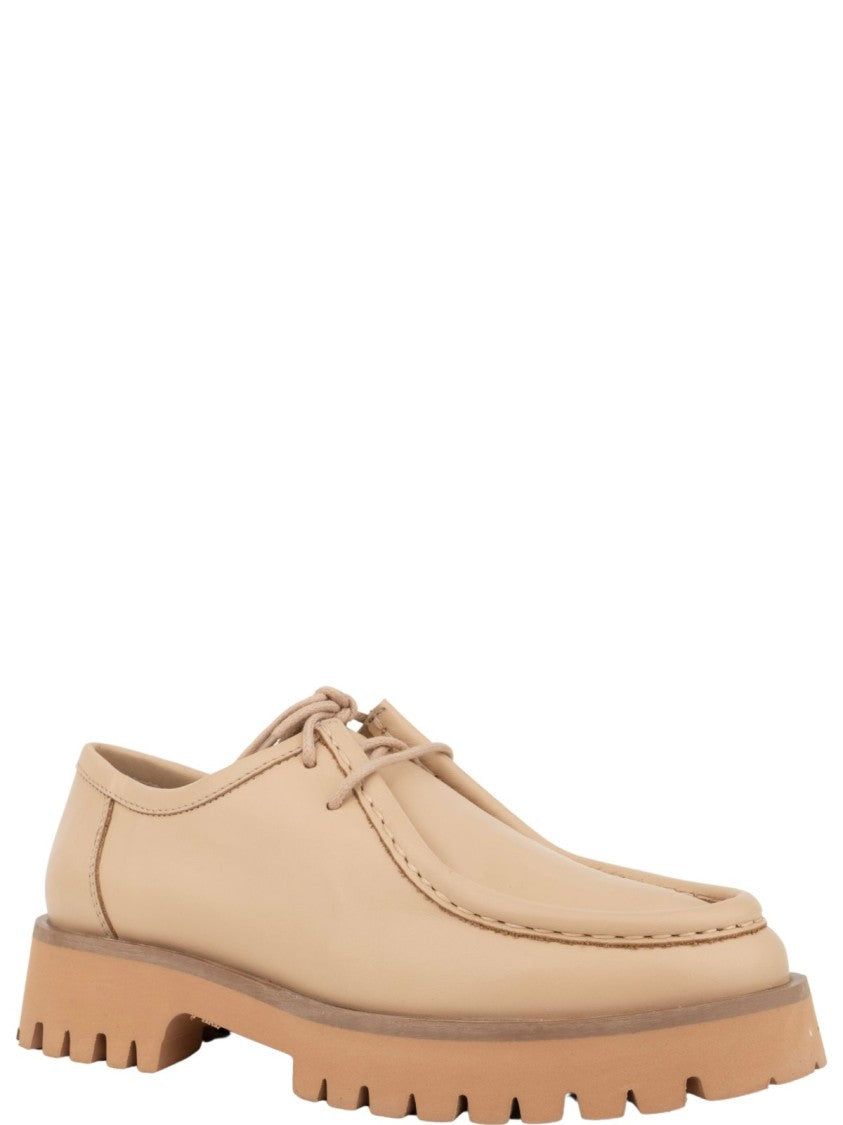 Sergio Moretti Beige Cow Leather Loafers