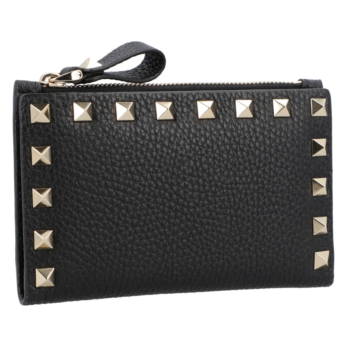 Valentino Rockstud Zipper Coin Card Holder