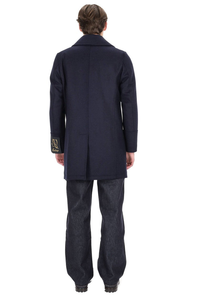 Sealup Loro Piana Wool Double-Breasted Peacoat