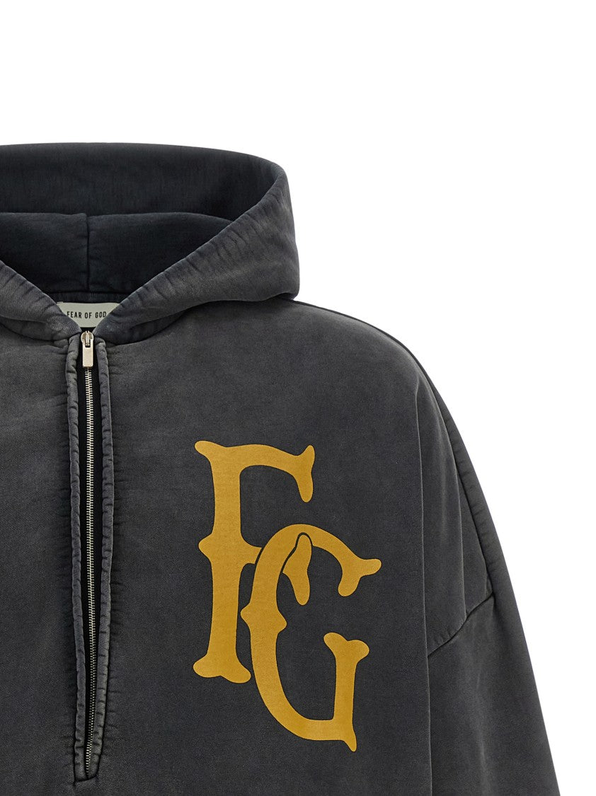 Fear Of God 'Baseball Club' Half-Zip Vintage Hoodie