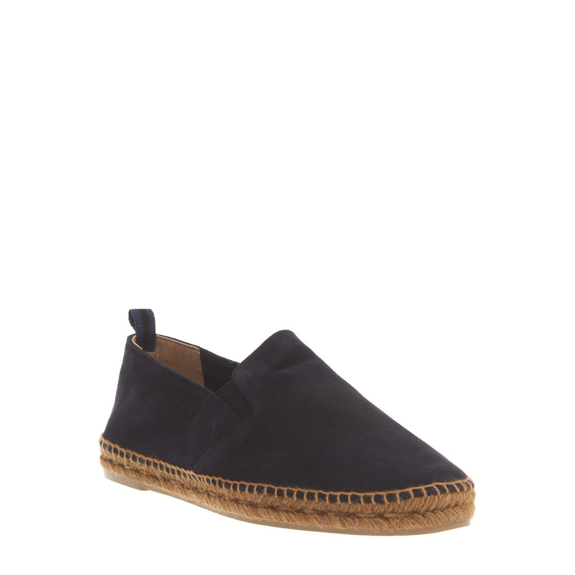 Castaner Blue Suede Espadrilles With Traditional Rope Sole