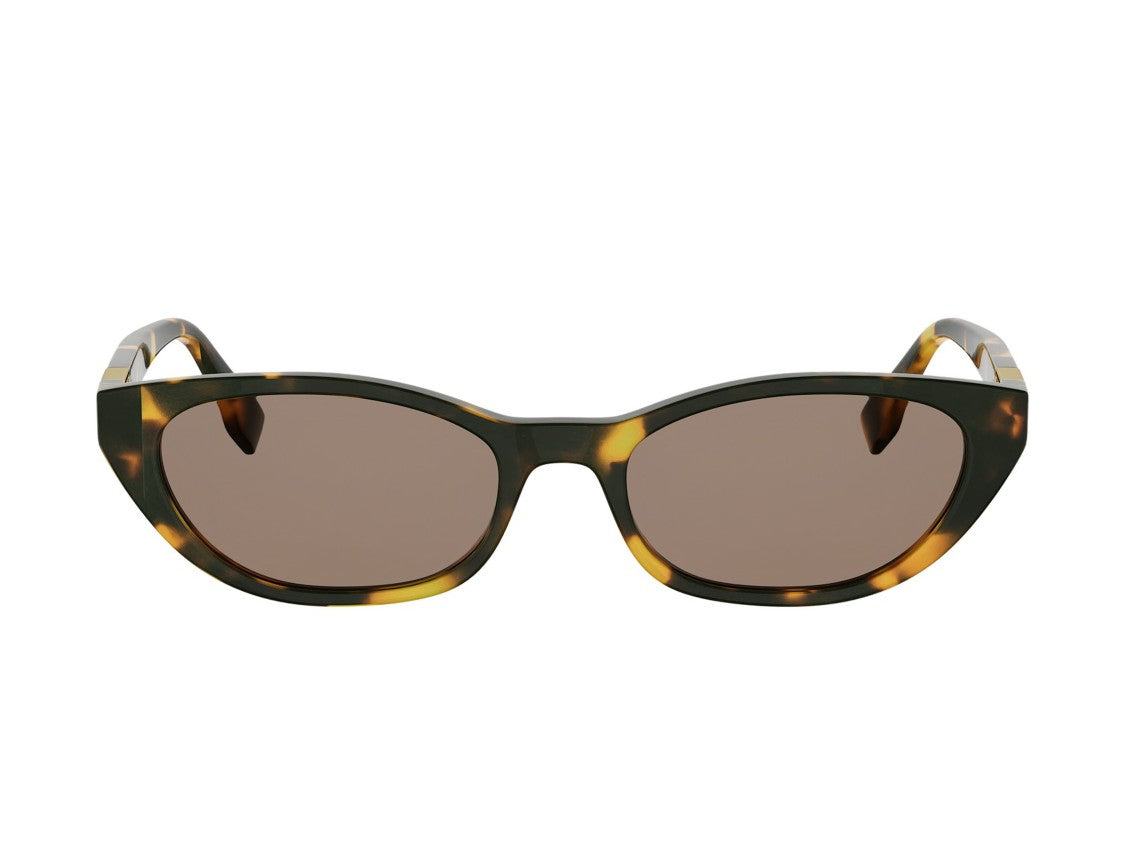 Fendi Fe40224i Tortoiseshell Cat-Eye Acetate Sunglasses