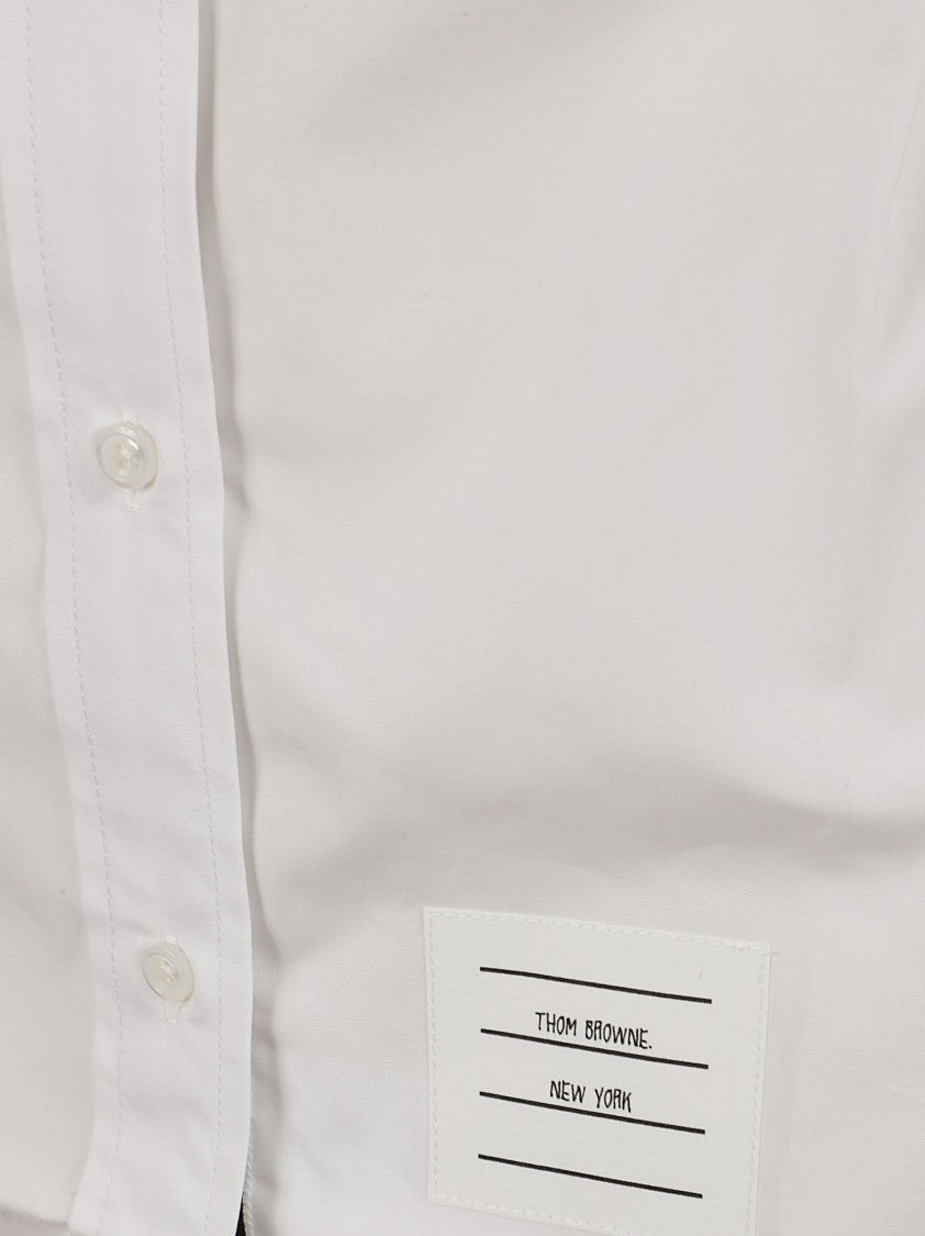Thom Browne White Cotton Poplin Shirt