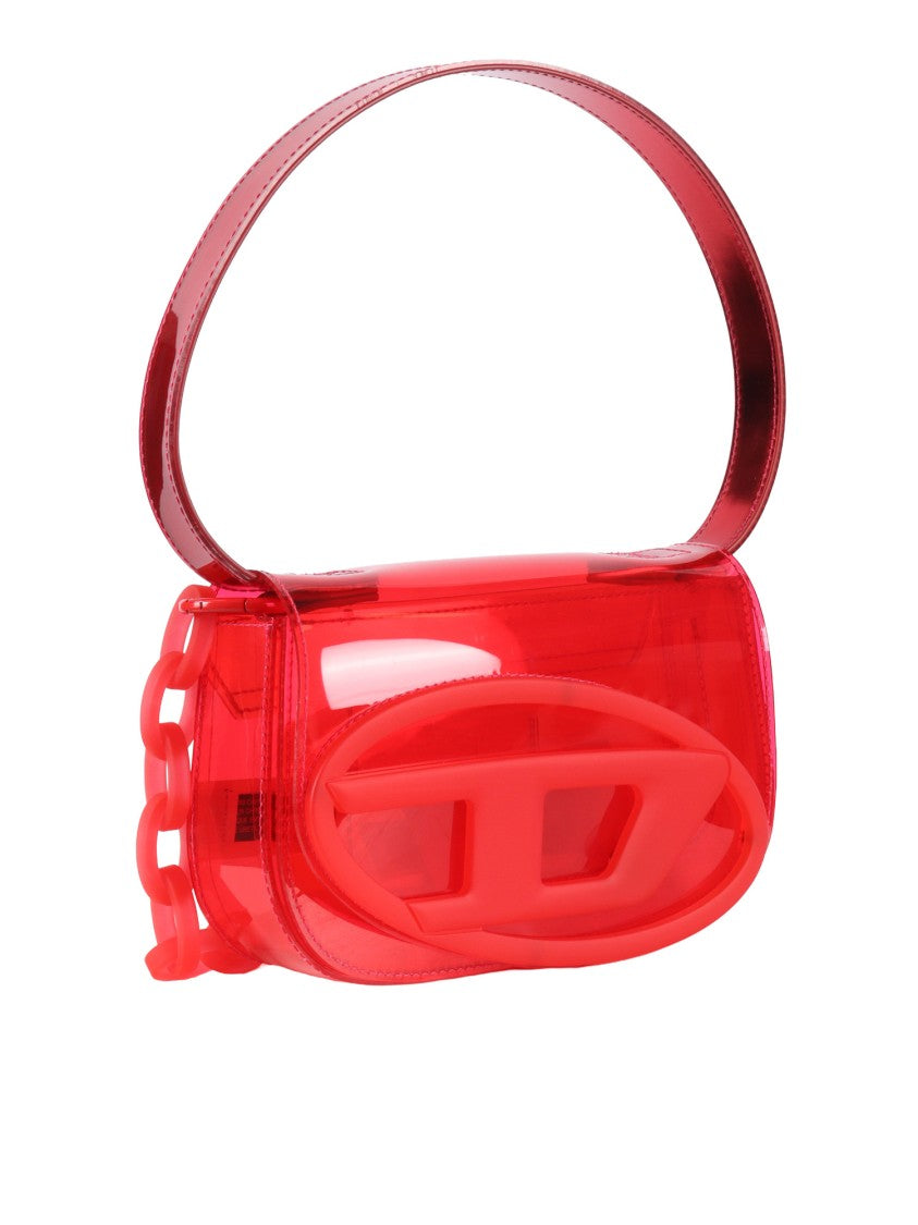 Diesel Translucent 1Dr Oversized Logo Shoulder Bag