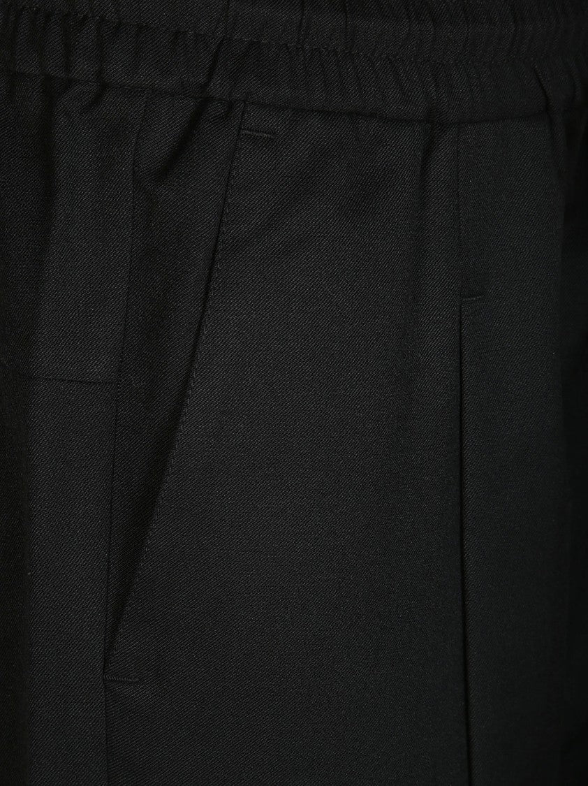 Drôle De Monsieur Relaxed Fit Straight Leg Trousers With Elasticated Waistband