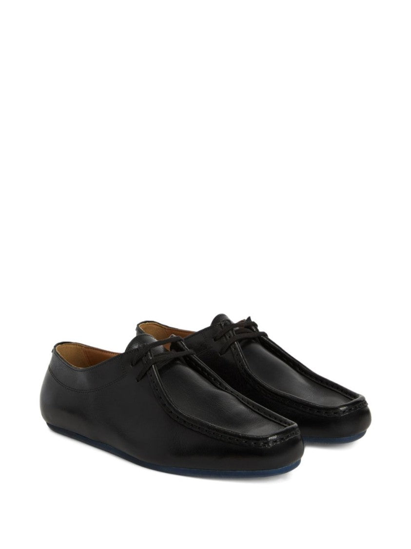 Jil Sander Black Moccasin-Style Smooth Leather Flats
