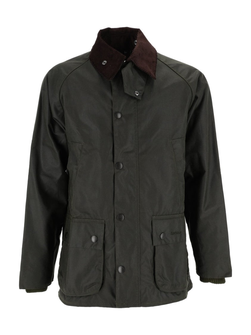 Barbour Classic Waxed Cotton Barbour Jacket With Corduroy Collar