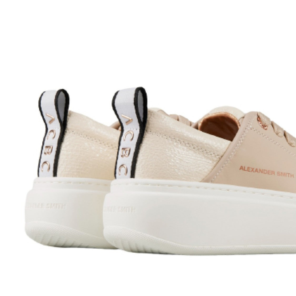 Alexander Smith Ecowembley Sneakers In Beige Vegetable Leather