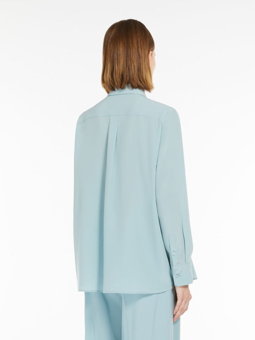 Max Mara Silk Blouse With Flared Silhouette