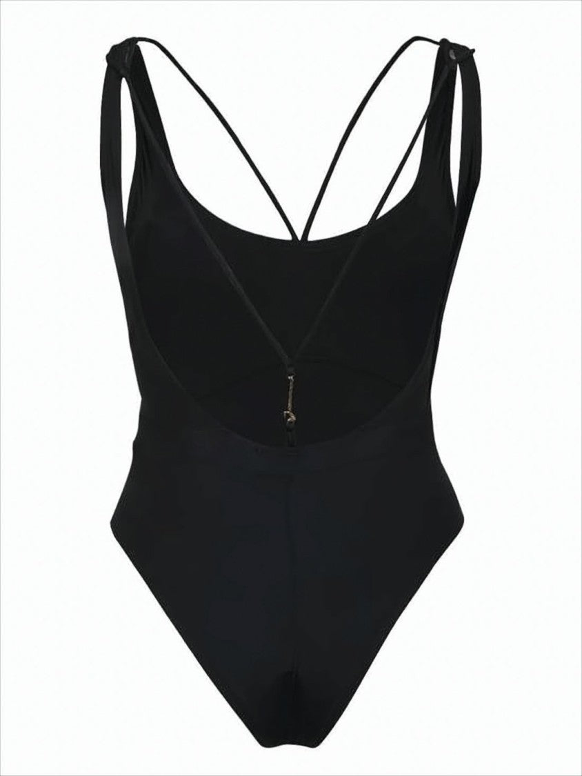 Jacquemus Minimalist One-Piece Swimsuit With Crossback Straps
