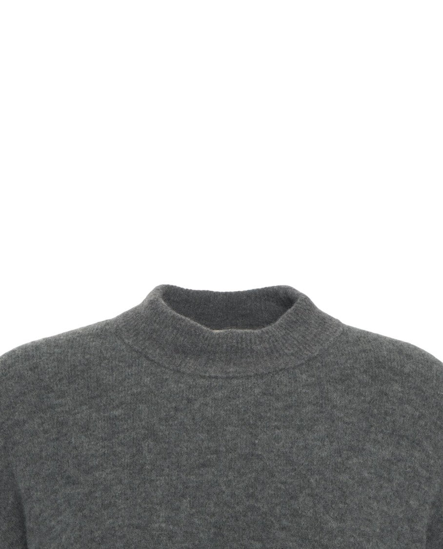 Atomo Factory Relaxed Fit High-Collared Sweater With Ribbed Details