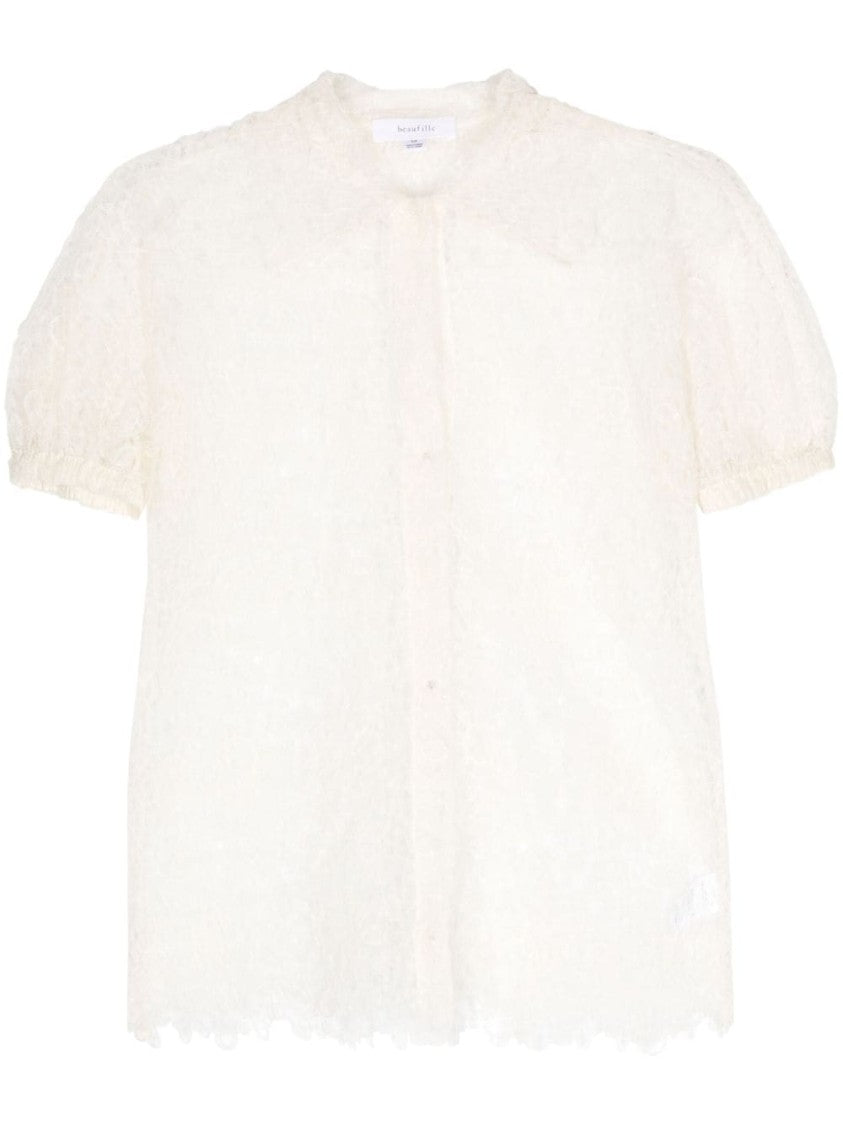 Beaufille Pinta White Lace Shirt