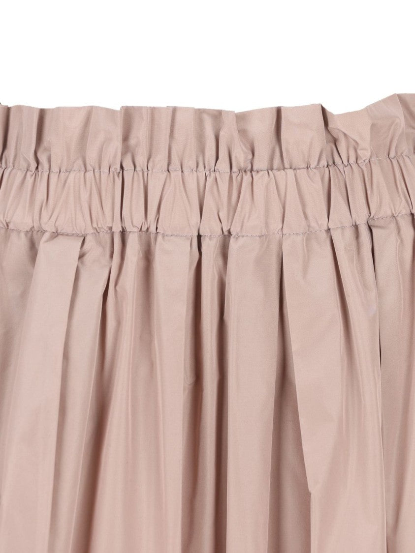 Herno Midi Skirt With Gathered Waistband And Subtle A-Line Silhouette