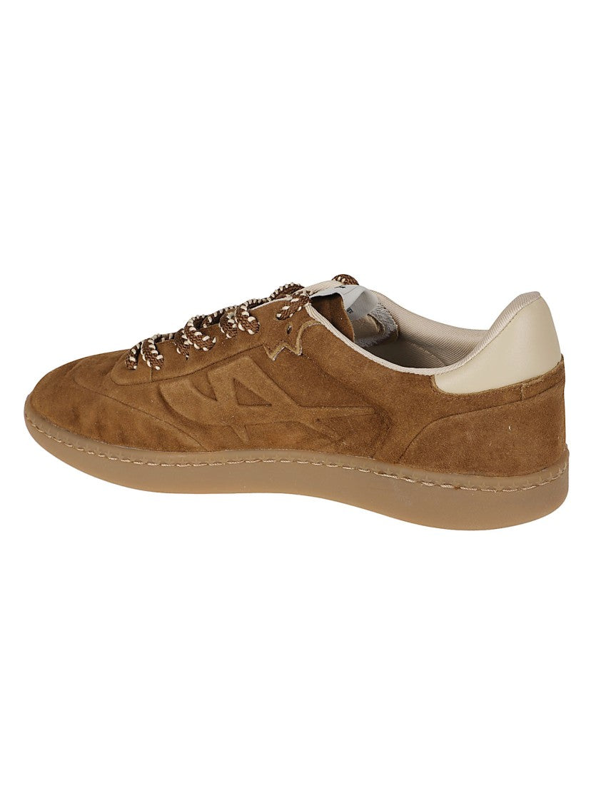 Ash Brown Siena Suede Low-Top Sneakers