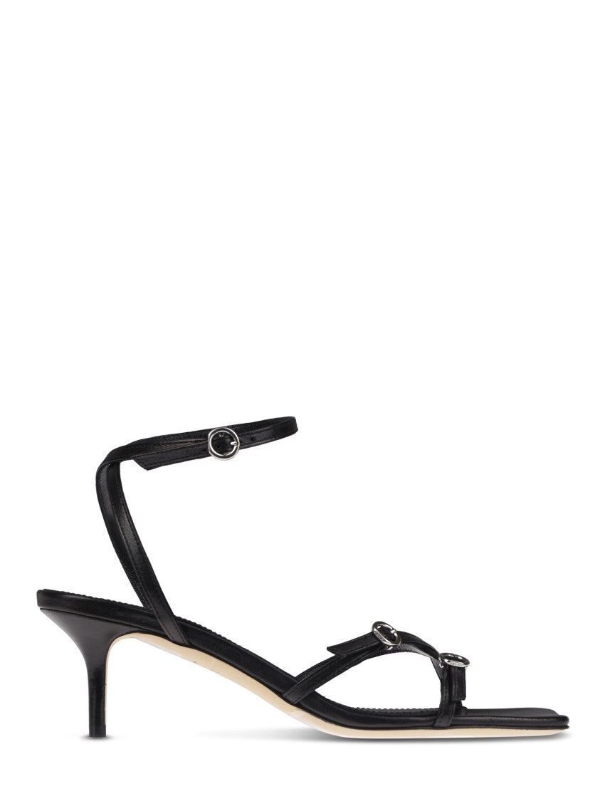 Aeydē Nappa Leather Sandals With Pointed Toe