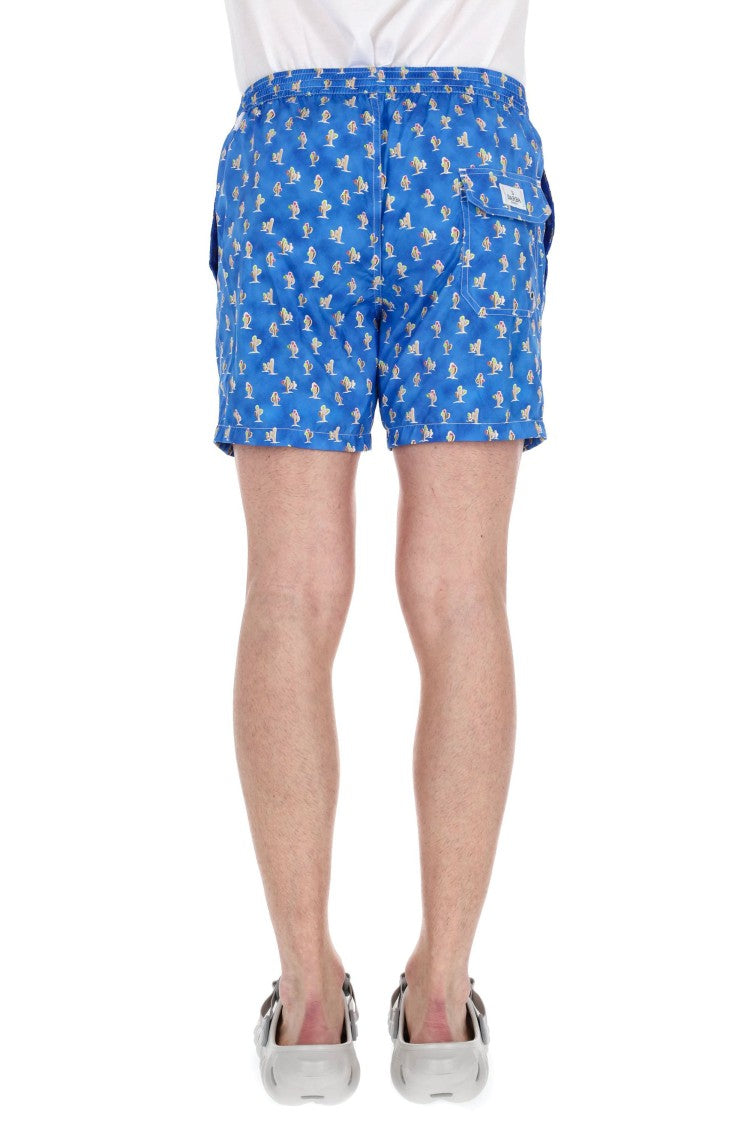 Barba Quick-Dry Cactus Print Swim Shorts