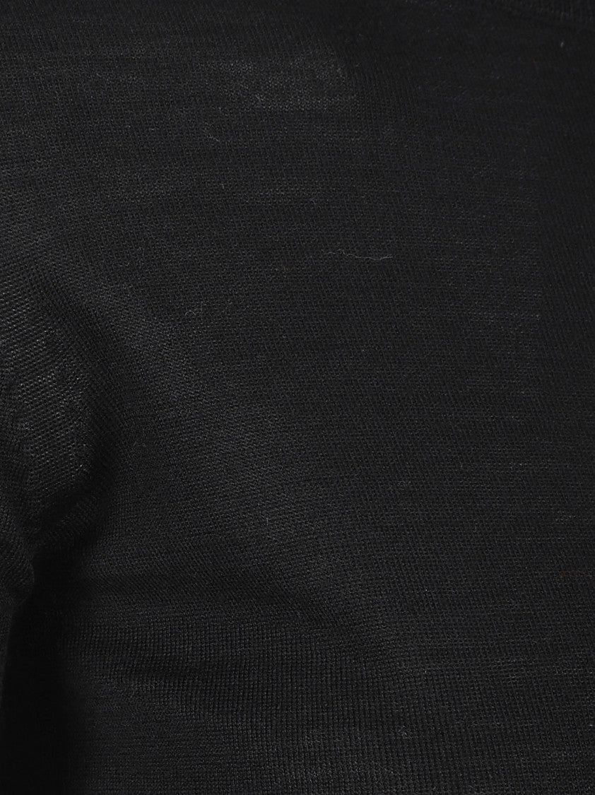 Max Mara Short-Sleeved Virgin Wool Top