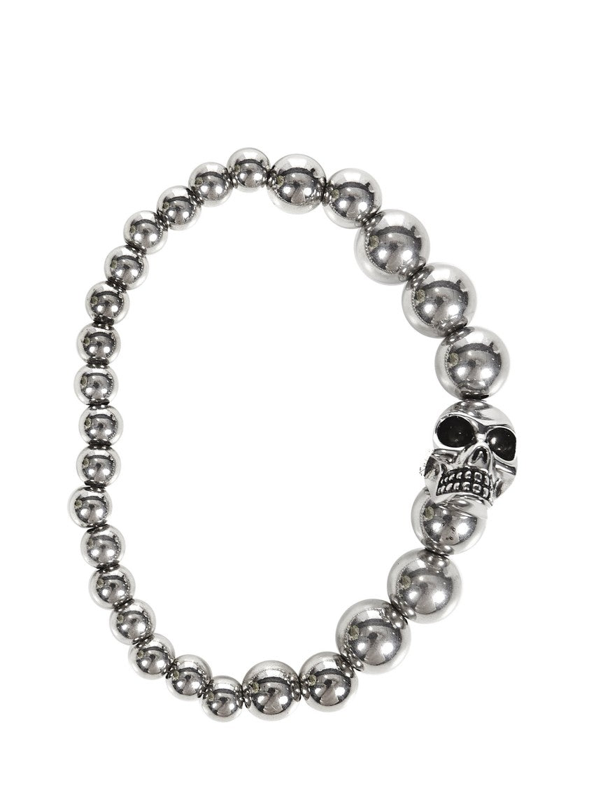 Alexander Mcqueen Silver Skull Bracelet