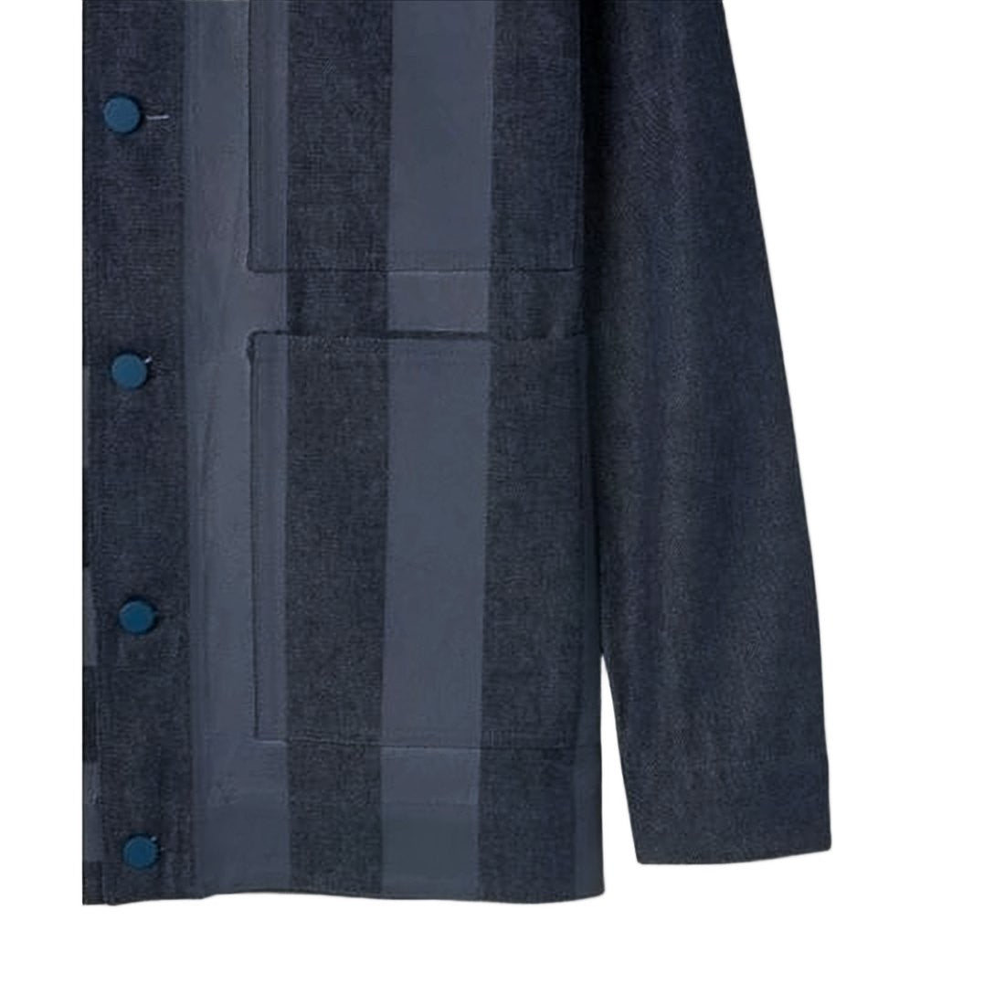 Sunnei Textured Denim Jacket With Striped Pattern