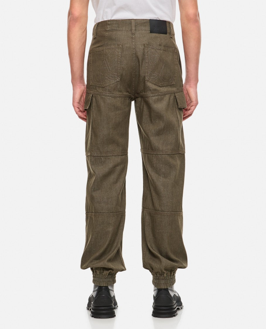 Alexander Mcqueen Denim Cotton Jogger