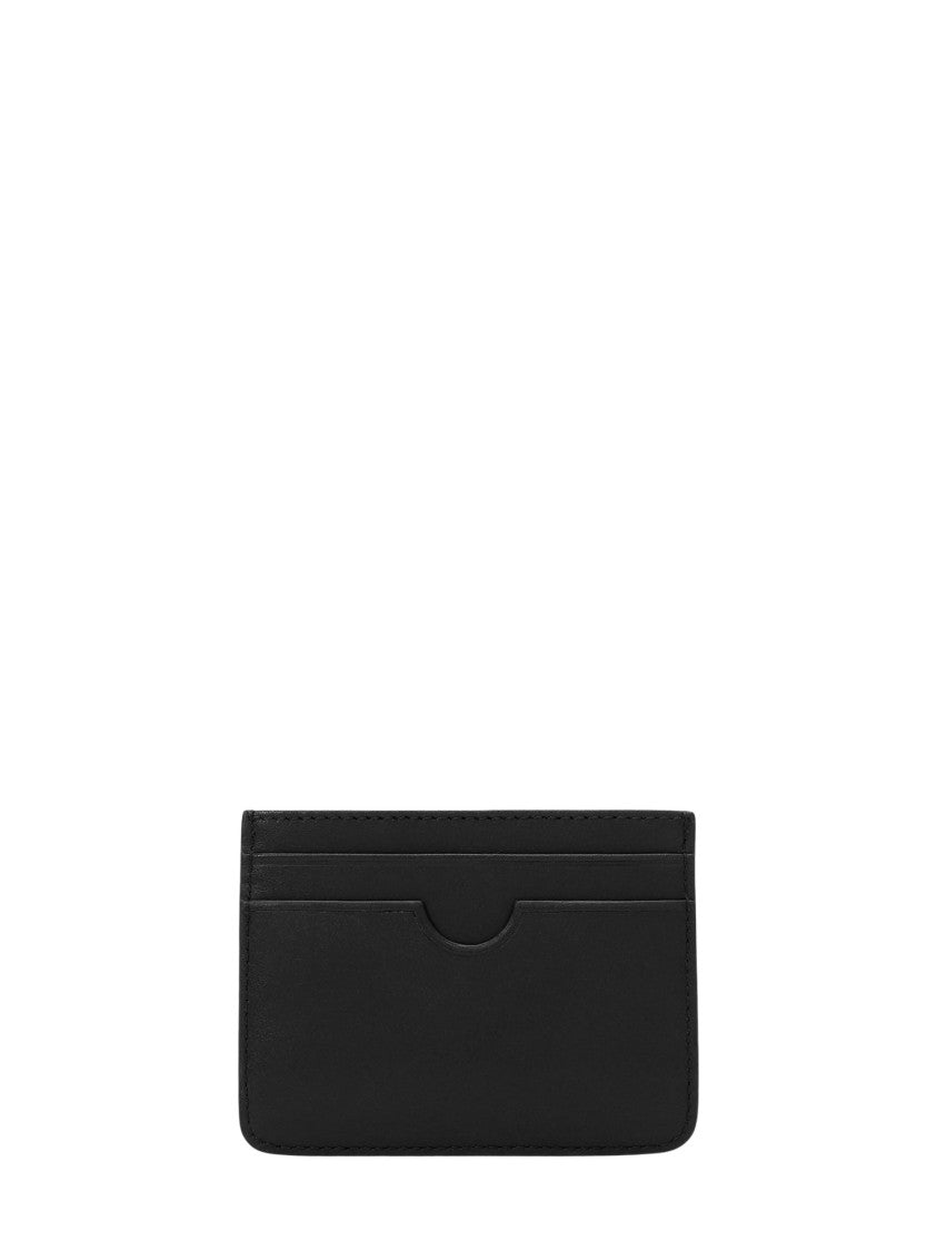 Ami Paris Card Holder Ami De Coeur Leather Wallet