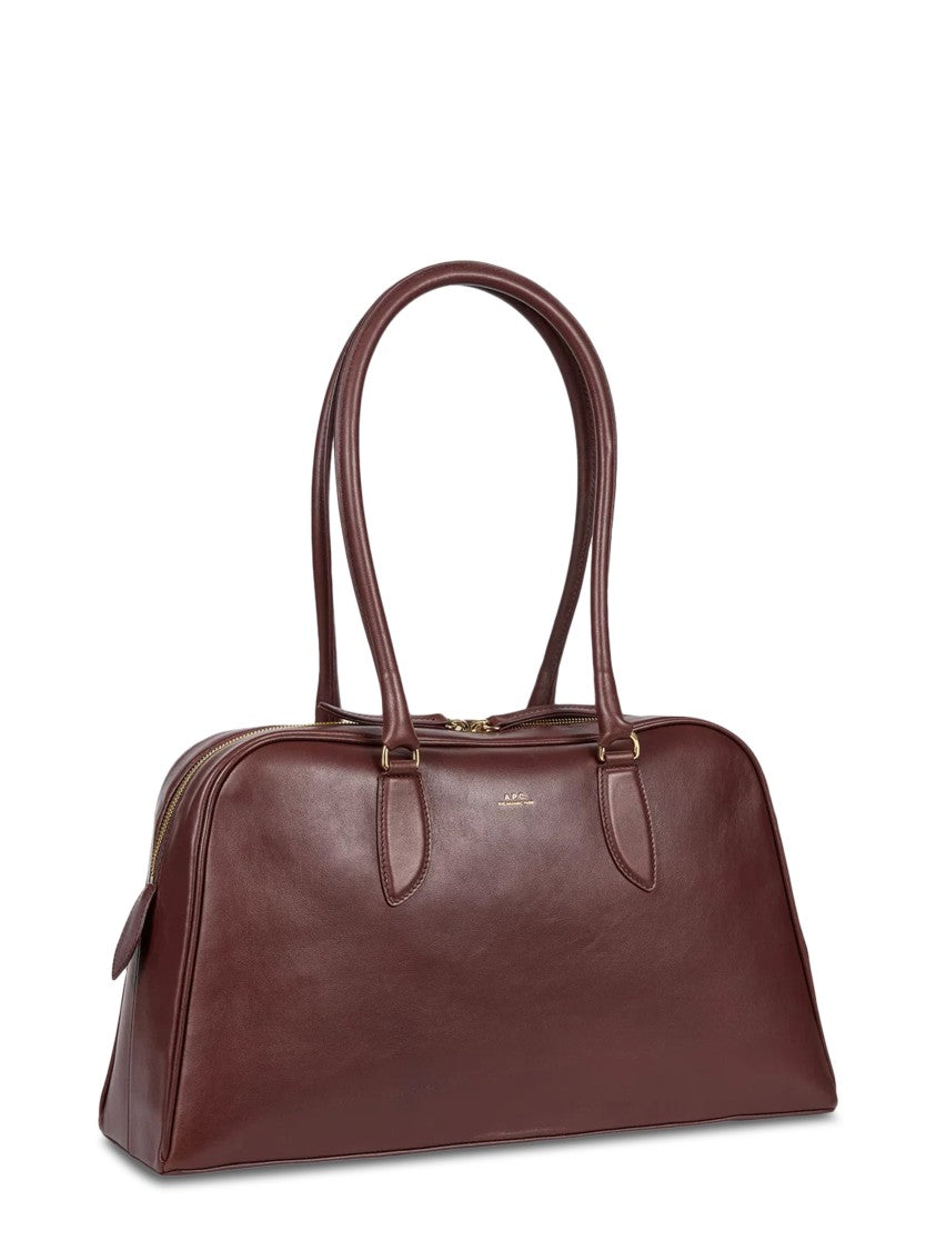 A.P.C. Sac Paloma Deep Brown Vache Leather Handbag