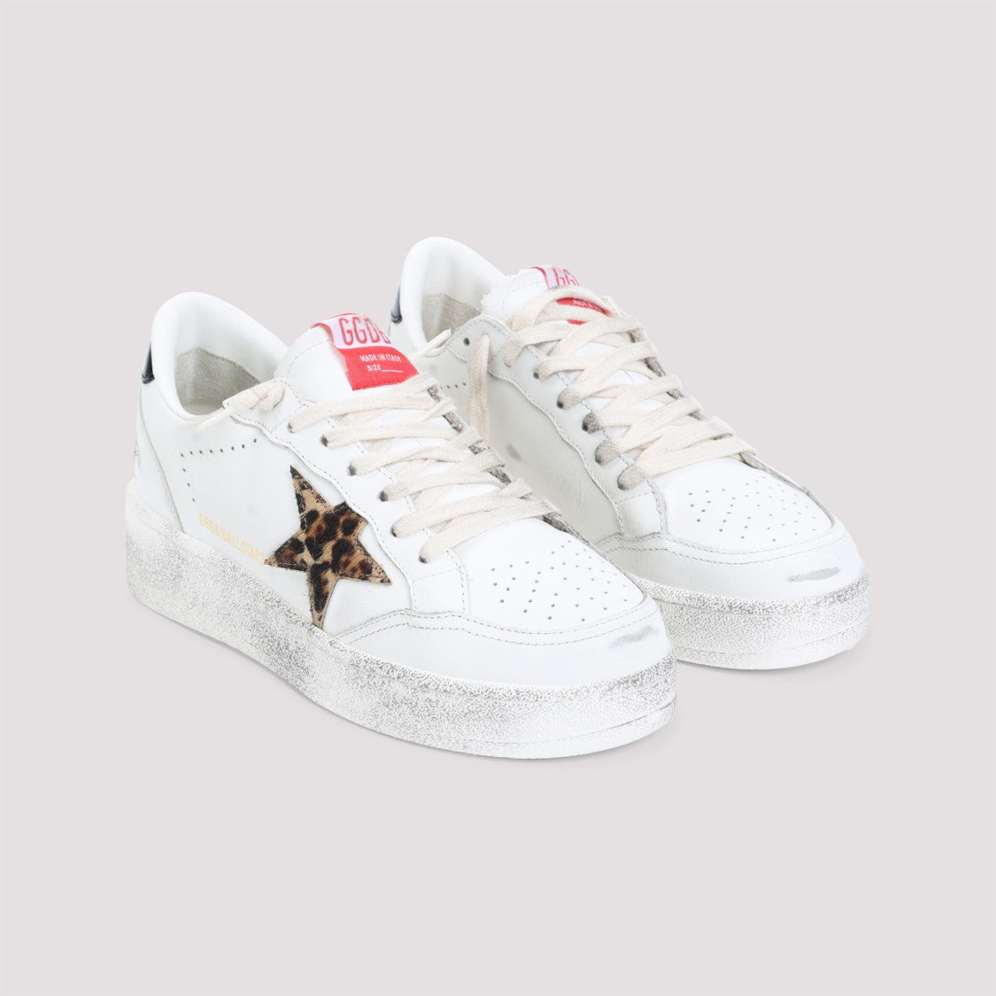 Golden Goose White Cow Leather Ballstar Sneakers