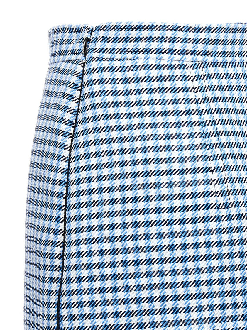 Marni Check Print Longuette Skirt