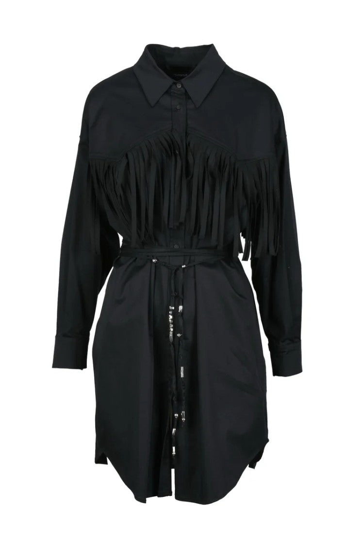 Dondup Oversize Shirt Dress Black