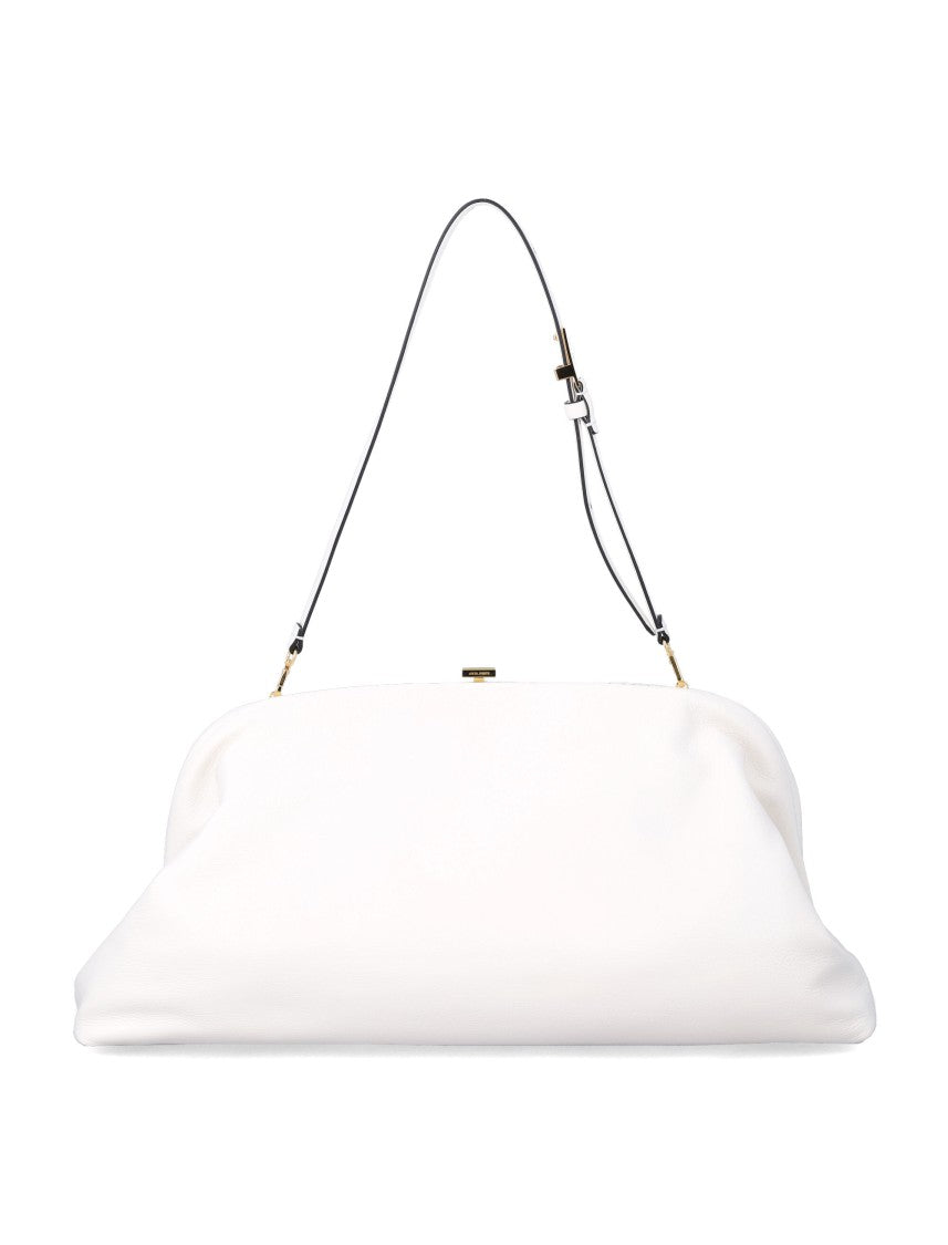 Alberta Ferretti Smooth Leather Shoulder Bag With Gold-Tone Hardware And Adjustable Strap