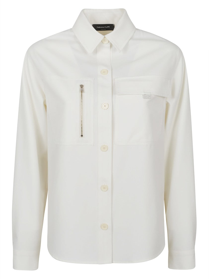 Fabiana Filippi Cotton Pocket Detail Shirt