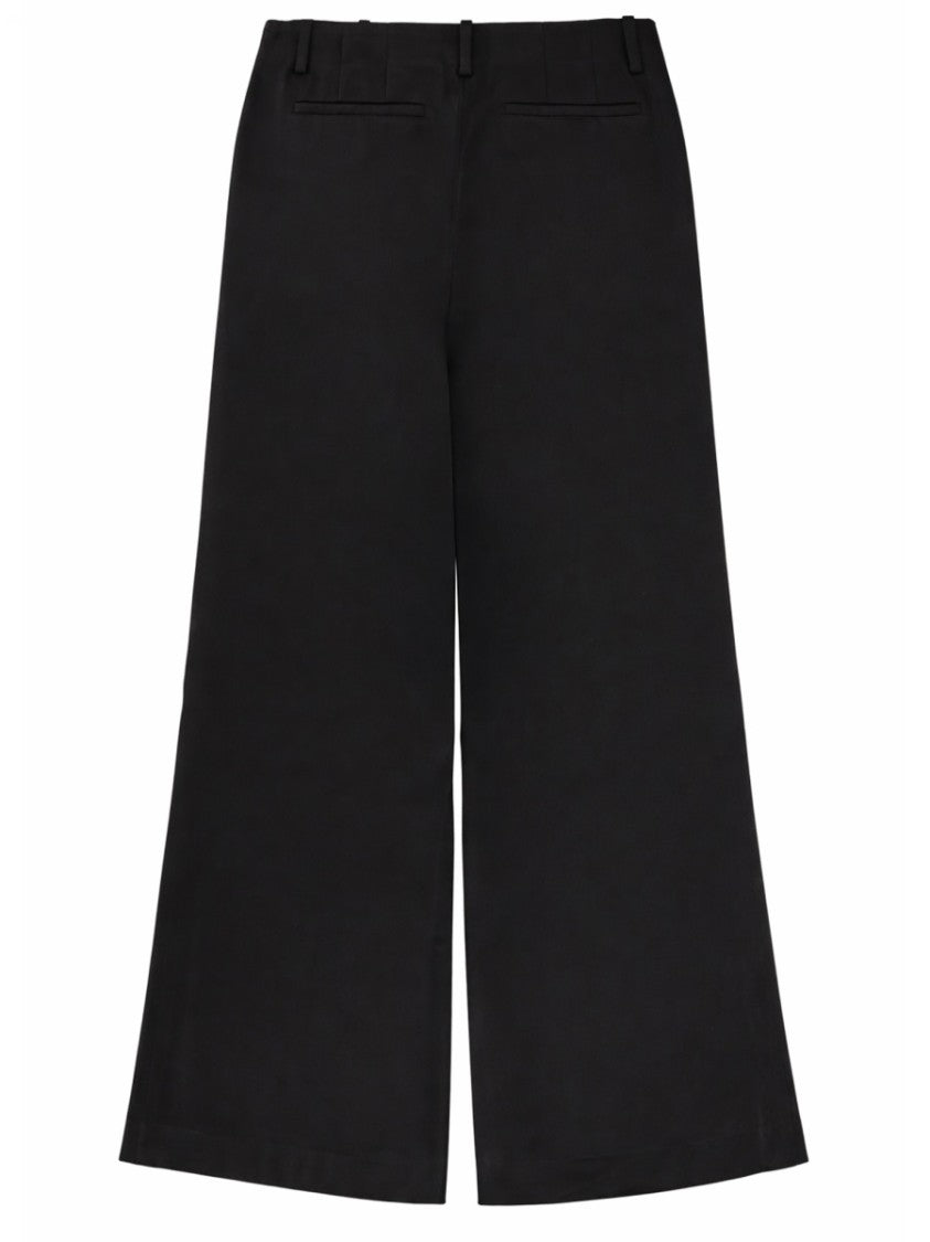 Theory Fluid High-Waisted Triacetate Wide-Leg Pants