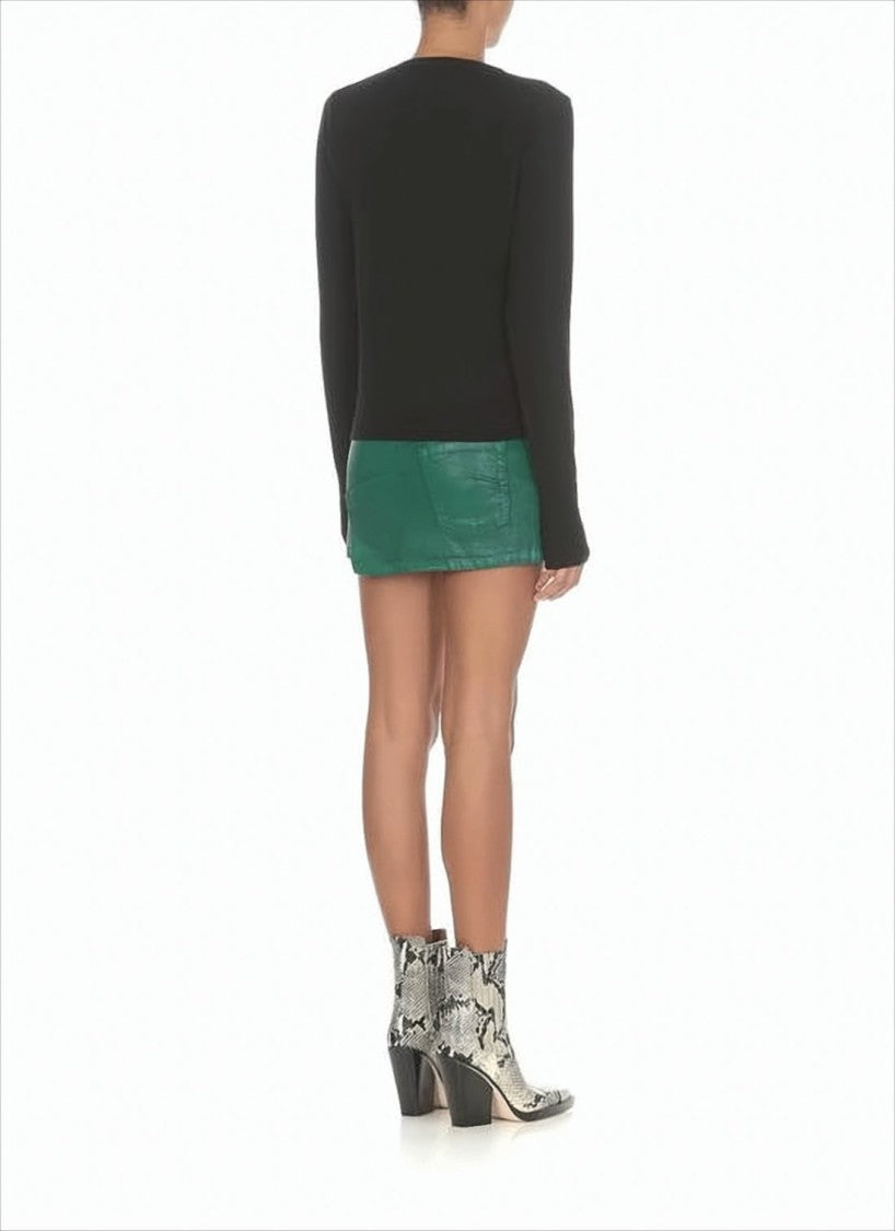 Vivienne Westwood Fitted Black Virgin Wool Sweater With Embroidered Emblem