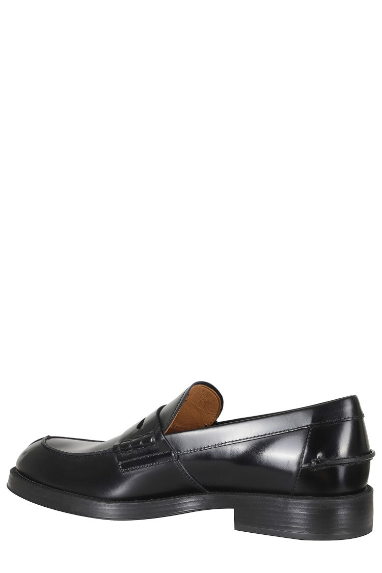 Tod's Black Formal Rubber Sole Smooth Leather Loafers