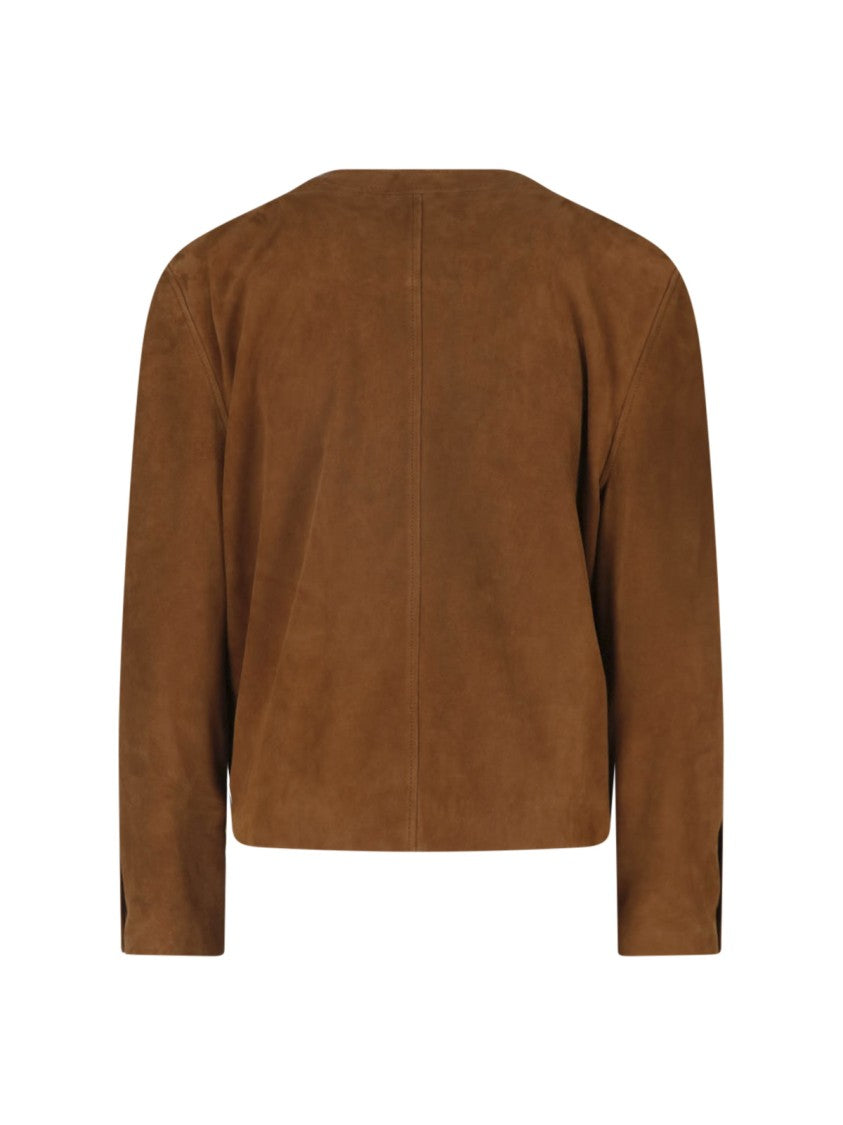 Saint Laurent Brown Suede Jacket
