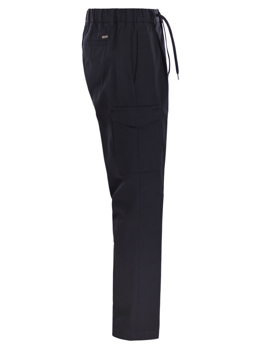 Herno Pure Cotton Resort Cargo Trousers