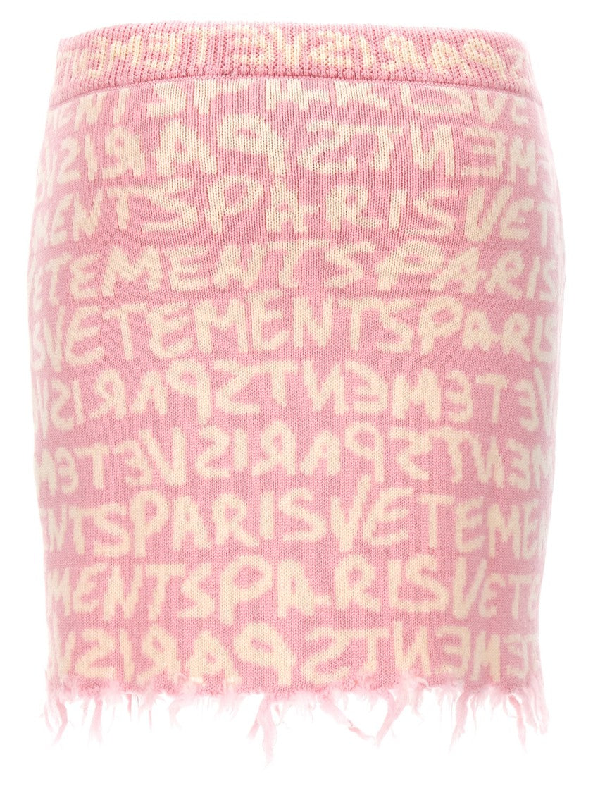 Vetements 'Graffiti Monogram' Skirt