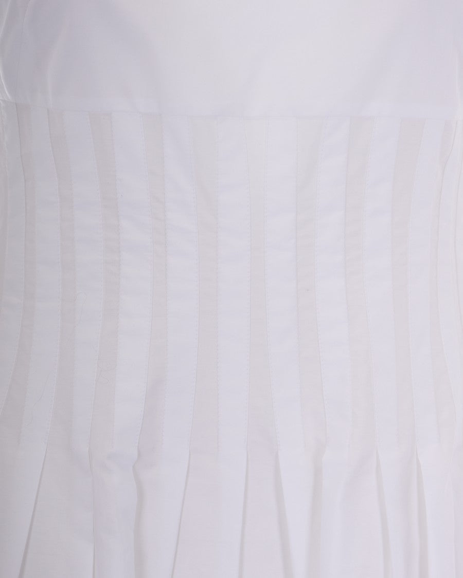 Max Mara Sleeveless Fit And Flare Maxi Dress With Corset Detail