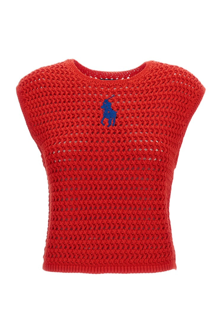 Polo Ralph Lauren Crochet Cotton Vest