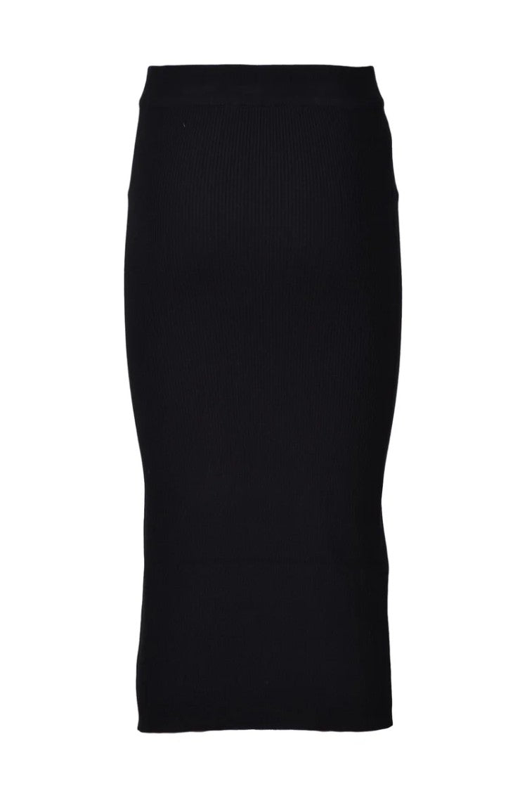Pinko Long Knit Skirt - Black