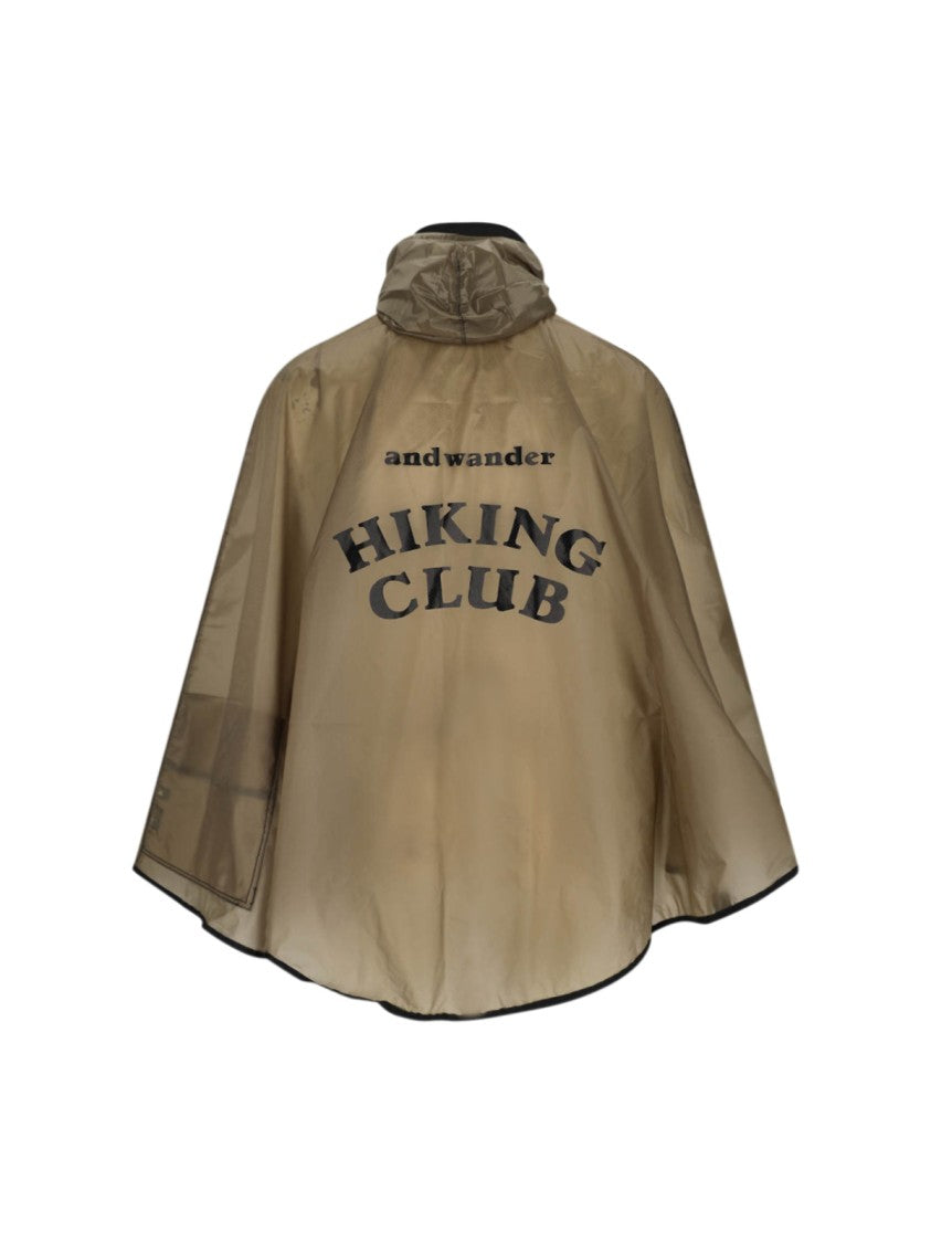 And Wander Beige Hiking Club Sil Nylon Poncho